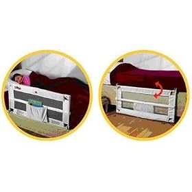 PRIMO Sleep Smart Folding Bed Guard Rail (White Mesh)