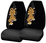 Tattoo Tiger Front Bucket Licensed Seat Covers - One Pair