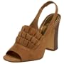 Vince Camuto Women's Jenny Peep Toe Slingback,Praline,5.5 M US