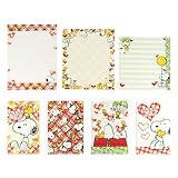 Snoopy Letter Set: Plaid Hearts