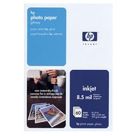 HP Photo Paper, Glossy (C7893A, 4x6, 60 Sheets)