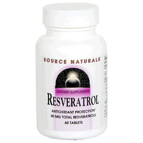 Source Naturals Resveratrol, Tablets, 60 tablets (Pack of 2)