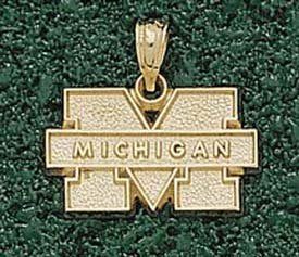 Anderson Jewelry Michigan Wolverines Gold Charm