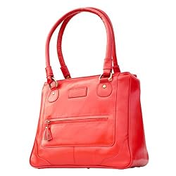 Olive N Figs Red Leather Handbag