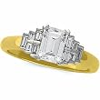 18K Yellow Gold and Platinum Diamond Engagement Ring Semimount - 0.33 Ct. - CENTER STONE NOT INCLUDED
