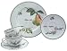 Apilco 5-Piece Porcelain Dinnerware Place Setting, Service for 1