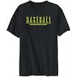 T-Shirt Mens Black " BASEBALL SPORT Nutmegger " Usa States