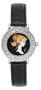 Barbie Kids' BC0240TIN Black Leather Watch