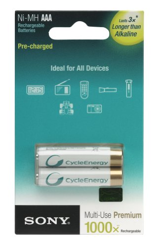 Sony Cycle-Energy NiMH Akku AAA Micro 800 mAh 2er Pack Preisvergleich