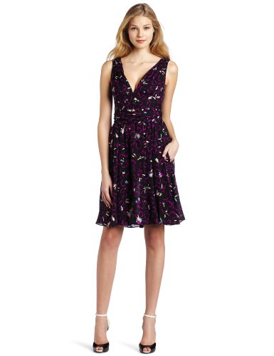 HALSTON HERITAGE Women's Tie Waist Dress