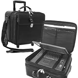 Leather Wheeled Computer Case by Amerileather