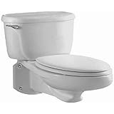 American Standard 2093.100.020 Glenwall Pressure Assisted Elongated Wall-Mounted Toilet, White