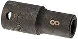 SK Hand Tool 8978 6 Point 3/8-Inch Drive Semi-Deep Impact Socket, 8mm [並行輸入品]