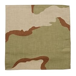 Tri-Color Desert Camouflage Jumbo Bandana 27 x 27
