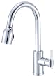 Danze Parma Chrome 1 Hdl Pulldown Kitchen Fct D457058