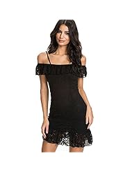 Sexy Lace Off the Shoulder Polyester/Spandex Mini Dress  with a Court Train 