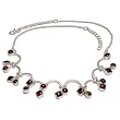 Necklaces for Teens Silver Garnet Gemstone Jewelry 18.5 inches