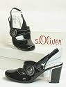 s.Oliver Lack Sling Pumps schwarz