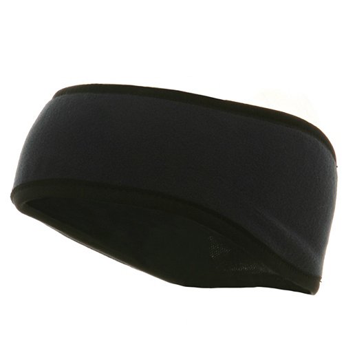Reversible Fleece Headband-Navy Black W12S25E