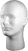 White Male Styrofoam Head with Face