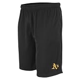 Oakland Athletics Black Team Issued Mesh Shorts