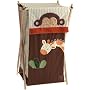 Kids Line Jungle 123 Hamper, Brown