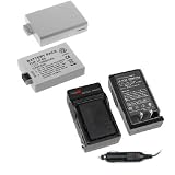 Lithium-Ion Battery + Battery Charger with Car Adapter for Canon Digital SLR EOS Rebel XS / EOS Rebel T1i / EOS Rebel XSi