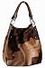 Animal Print Fur Bucket Bag Handbag Purse