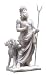 Hades (Pluto) and Cerberus, Greek Roman God of the Underworld Statue