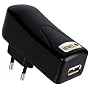 Artwizz PowerPlug Steckdose auf USB-Ladeger�t f�r iPods und USB aufladbare MP3-Player schwarz