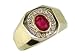 Jewelry : 14K Men's Ruby & Diamond Band