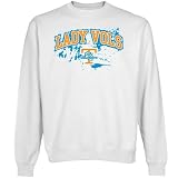 Tennessee Lady Vols White Splatter Crew Neck Fleece Sweatshirt