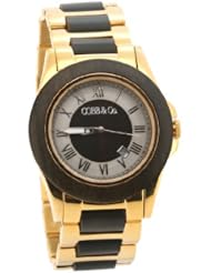 COBB & Co. Ebony Gold and Wood Watch