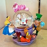Disney Alice in Wonderland Spinning Snowglobe NEW