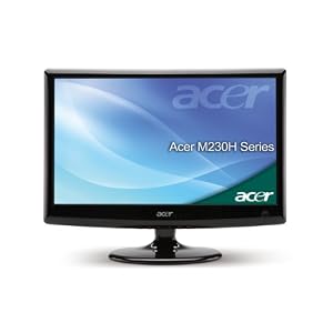Acer M230HDL 58,4 cm (23 Zoll) Widescreen TFT-LED Monitor (VGA, HDMI, Scart, Kontrast 1.000.000:1, 5ms Reaktionszeit, TV-Tuner) schwarz