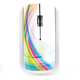 ADVANCE Souris sans-fil mini r�cepteur RAINBOW plexiglas Arc en ciel