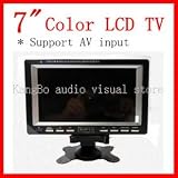 7 inch color lcd tv,7 inch lcd monitor,7 inch analog tv,inch portable tv,Support FM radio ,support input AV