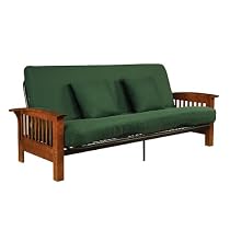 Florence Futon Frame and Serta Mattress Set - Green (Full)