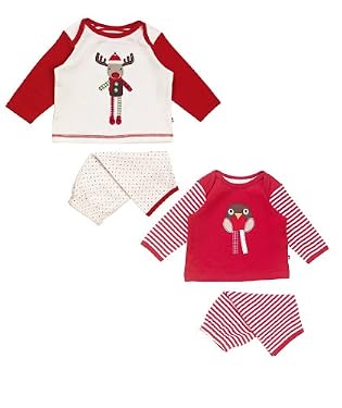 Unisex Christmas Pyjamas - 2 pack
