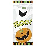 Pumpkin Boo Halloween Cellophane Bags, 20ct