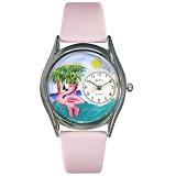 Whimsical Watches Women's S0150010 Flamingo Pink Leather Watch