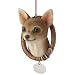 Seasons of Cannon Falls Chihauhau in a Wreath Dog Christmas Ornament