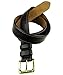 Wolverine Men's Double Border Stitch Leather Belt 36 Brown
