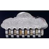 Silver Engraved Hair Clip by Cowboy Shop