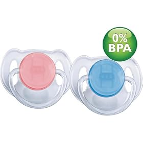 Philips AVENT BPA Free Translucent Pacifier, 6-18 Months, Colors May Vary: Baby