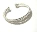 Silver Magnetic Bracelet in Rope Design