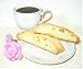 Gourmet Food : 8 pieces White Chocolate frosted PISTACHIO RUM Biscotti