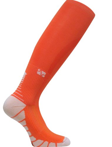 Vitalsox Graduated Compression Performance Patented Recovery Socks with Dry Stat  (Orange, Small)