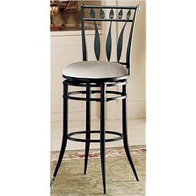Hudson Bar Stool - Black by Hillsdale Furniture