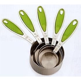 Endurance Splash Measuring Cups - Green Inlay (Green) (3.25"H x 3.25"W x 7.25"D)